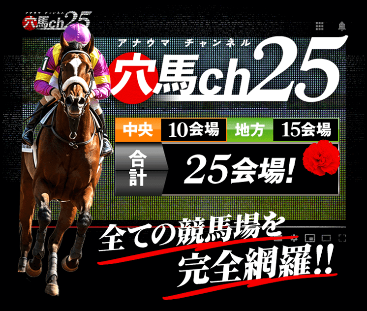 穴馬ch25 全ての競馬場を完全網羅‼